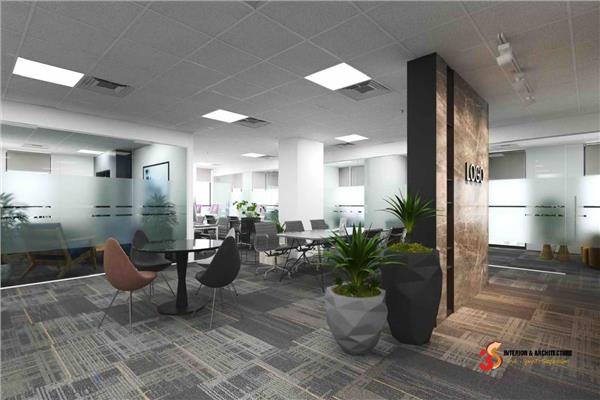 Thiết kế thi công hoàn thiện nội thất công ty cho thuê văn phòng - IDMC